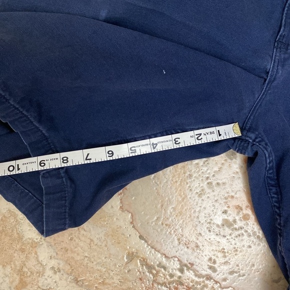 Carhartt men’s relax fit canvas shorts. Distressed Navy blue work shorts size 38 - Picture 6 of 13